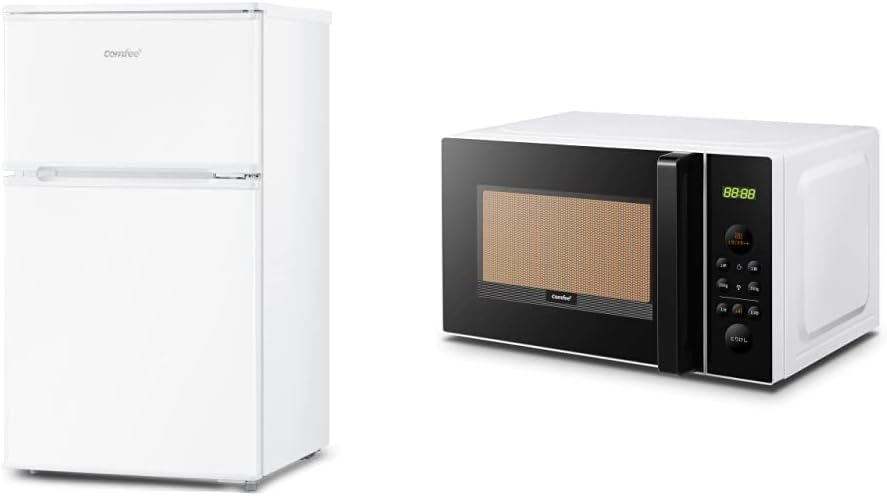 新生活セット買い】 COMFEE' 冷蔵庫 90L 右開き 耐熱天板 ホワイト